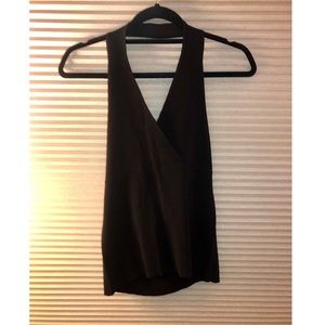 Black halter tank top